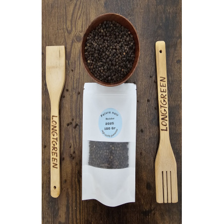 Poivre Noir de Malabar 100g — Épice Authentique | LONGT GREEN