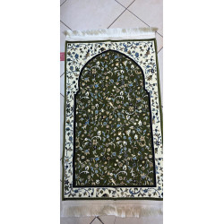 Tapis de Prière Médine — Arche Verte Florale Pointue