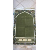 Tapis de Prière Médine — Arche Verte Bordure Or