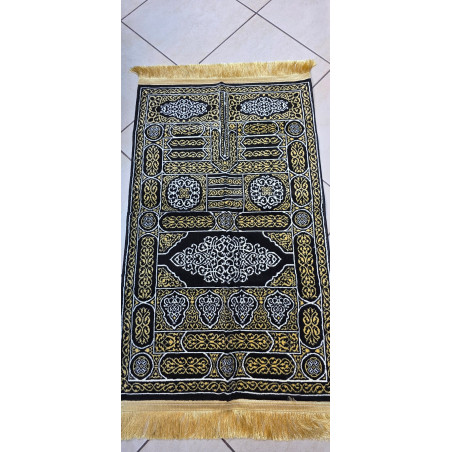 Tapis de Prière Médine — Motif Kiswa de la Kaaba