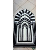 Tapis de Prière Médine — Arche Moderne Noir & Blanc