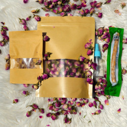 50 GR Roses de Médine - Trésor d'Arabie pour Mariages, Cérémonies et Soins+30 gr oliban+spray+siwak